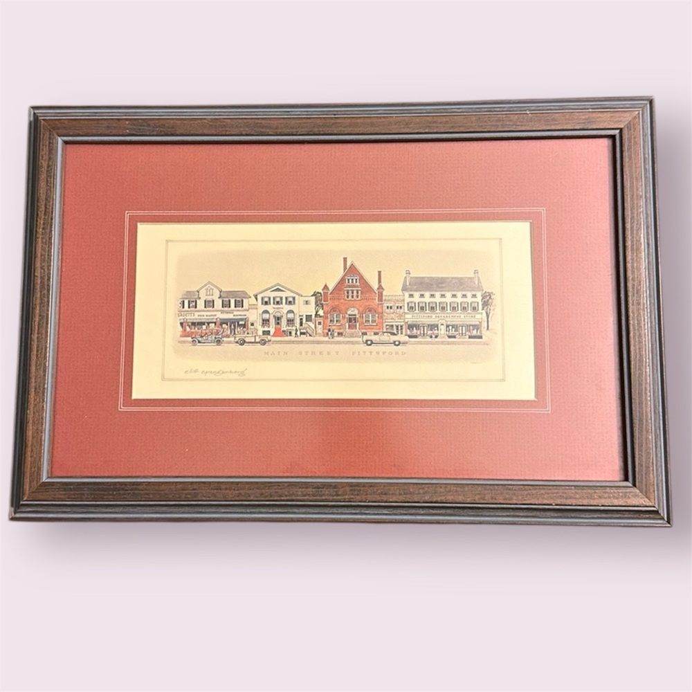 Main Street City Framed Art